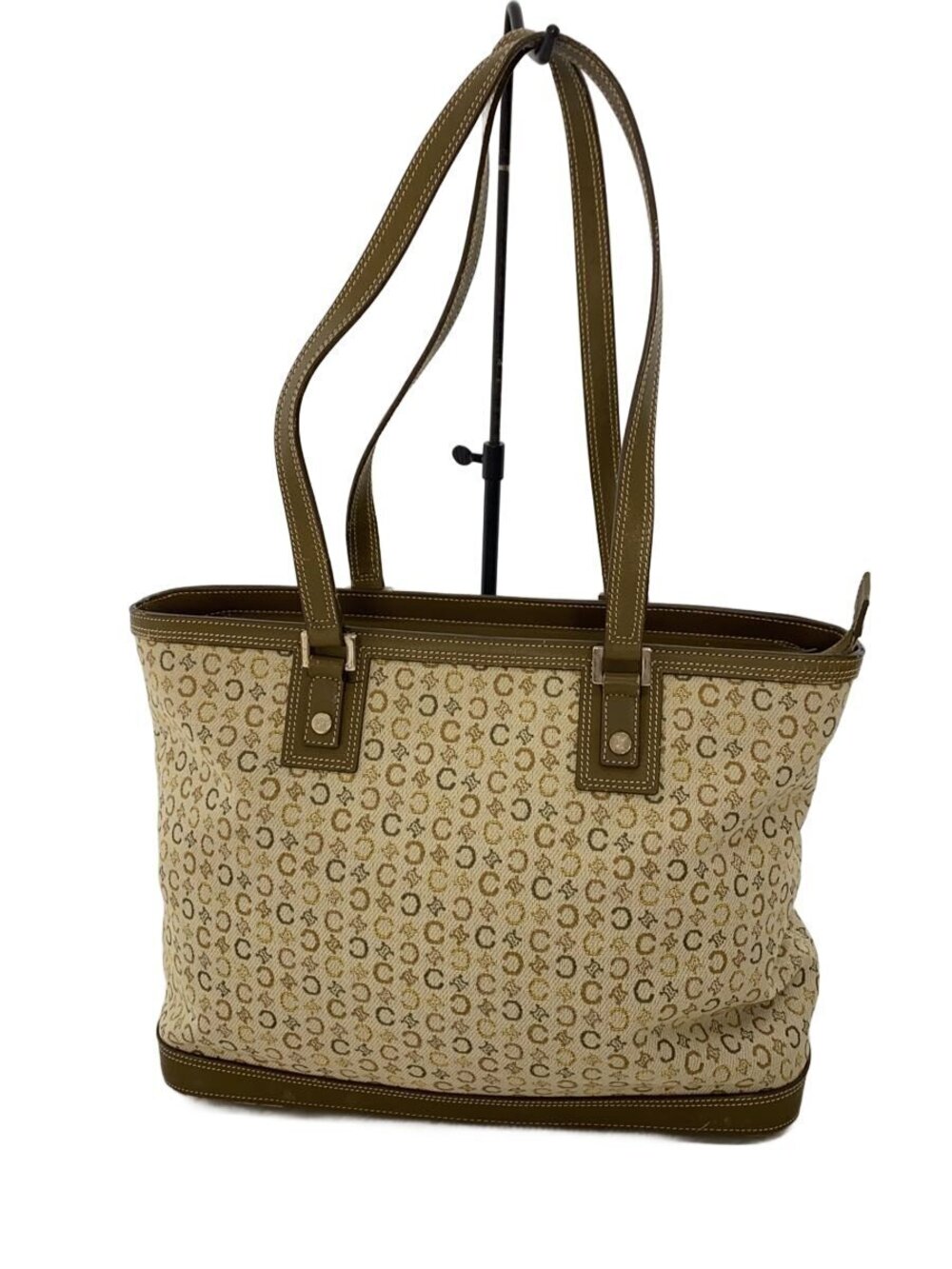 Celine Tote Bag C Macadam Canvas Beige Cream